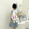 Bonita mochila pequeña para niños, bolso bandolera de lona con diseño de conejo para niños y niñas, monedero de moda para bebés.