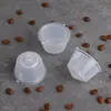 5 Peças couro de vaca em caixa adequado para máquina de café DOLCE GUSTO Copo de cápsula filtro de café reutilizável