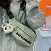 Bolsa de Peito Tendência Estilo Workwear para Ciclismo Esportivo Nicho para Homens, Bolsa de Cintura Versátil Casual Retrô Japonês para Mulheres, Mochila Transversal para Estudantes