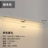 Luz frontal de espejo moderna minimalista para tocador, luz para armario de espejo de baño, aplique de pared lineal de color dorado