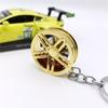 Carro modificado cubo de roda chaveiro pingente de jóias de metal presente chaveiro AMG cubo de roda spot atacado