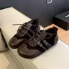 Sapatos Agan aumento de altura interna sapatos de treino alemães femininos sola grossa sapatos de plataforma femininos fivela de couro versátil estiloso cano baixo outono cadarço casual