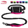 Correa de Correr Kepai de Dongguan con Bolsa de Cintura, Correa Retráctil Deportiva Elástica Reflectante de Nylon con Doble Mango para Perro