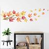 Nuevo FX-D255 - Adhesivo decorativo para pared, diseño de hojas de arce otoñal, ramas, para dormitorio, entrada de jardín de infancia, autoadhesivo