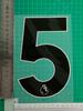 Tong-24 Premier League negro-B jersey de carga No. Pegatinas de transferencia térmica para brazaletes con letras, números y uniformes de pelota y camisetas.