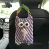 Accesorios Exclusivos Personalizados para Automóviles Transfronterizos: Caja de Pañuelos para Coche de Monstruo con Ojos Grandes, Linda, con Funciones para Aliviar el Estrés, Diseño Creativo para Colgar
