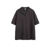 Camisa polo de manga corta con cuello para hombre, camiseta de verano de marca moderna, corte holgado estilo coreano, top versátil moderno nuevo 2026
