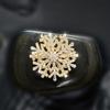 Anillo Giratorio de Copo de Nieve de Lujo de Gama Alta Nuevo 2024 Pin Fijo para Ropa Accesorios de Anillo para Traje