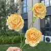 Flores Artificiales de Ciervo de Nieve y Loto de 3 Cabezas Decoración de Boda para el Hogar Flores Falsas Al Por Mayor