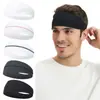 Faixa de Cabeça Larga Cruzada de Cor Sólida Simples Transfronteiriça Yoga Esportes Outdoor Absorvente de Suor Secagem Rápida Respirável Faixa de Cabeça 3021