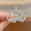 Diadema Corona de Princesa de Primavera 2025 Accesorios para el Cabello de Pedrería Nupcial Infantil Accesorios de Boda Peine para el Cabello Lindo y Versátil
