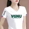 Liquidación Basura Comercio Exterior Cola Única Camiseta de Manga Corta para Mujer Holgada Talla Grande Cuello en V Manga Media Camisa Moderna Elegante