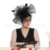 Tocado de Gasa para Novia Europeo y Americano Pasador Diadema Doble Uso Tocado de Plumas Más Vendido Accesorios para el Cabello de Fiesta Banquete