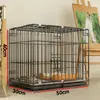Gaiola para Cachorro Doméstica Interna com Banheiro Dobrável para Cães Médios e Pequenos Teddy Bichon Corgi Shiba Inu Montada em Carro Gato Outros