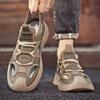 Sandálias Masculinas de Verão, Tamancos de Praia, Sapatos Aquáticos Esportivos e de Lazer, Sandálias Fechadas para Exterior, Sapatos Masculinos de Comércio Exterior