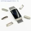 Para pulseira de relógio inteligente Fitbit Charge 5, pulseira de metal magnética tipo laço milanês