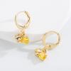 Pendientes de moda exquisitos y exagerados con microincrustaciones de circonitas chapadas en oro y cobre personalizados de estilo europeo y americano con forma de ojo de diablo
