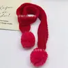 Bufanda de Lana Tejida Multicolor de Primavera Mini Muñeco de Peluche Figura Calentador de Cuello Bufanda Nueva Accesorios DIY