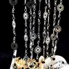 Accesorios para Joyería DIY Cristal Negro Alambre Retorcido Girasol Chip de Computadora Cadena Hecha a Mano Cadena Suelta Cadena de Eslabones
