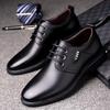 Temu Cross-Border Southeast Asia Sapatos Masculinos de Couro de Alta Qualidade, Sapatos Casuais Formais de Negócios em Couro, Cadarço, Fivela Decorativa, Estilo Britânico