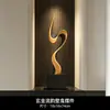 La buena fortuna llega con el tiempo - Pieza de arte decorativo para la entrada junto al mueble de TV, regalo de inauguración de casa de lujo de alta gama para la sala de estar