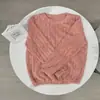 Pijama Popular de Coral Fleece Nuevo para Mujer Otoño e Invierno Forrado de Polar Engrosado Cálido Talla Grande Color Sólido Cuello Redondo Ropa de Casa Top