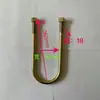 Fabricante tornillo en U abrazadera de placa de acero de arco cuadrado para camión remolque Sanma 14 de grosor 16 de grosor