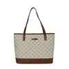 Bolso de mano de alta gama, estilo vintage, gran capacidad para mujer, nuevo bolso de hombro de moda 2026 para ir al trabajo, bolso tote de cuadros, bolso tipo cubo