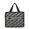 Celebridade da Internet Cão de Caça Padrão Pied-de-Poule Necessaire Letra R Estilo K Necessaire de Cosméticos Bolsa Satchel da Moda Necessaire
