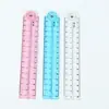 Suministro del fabricante regla plegable K-glue de 15 cm regla flexible colorida regla de plástico regla flexible plegable