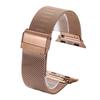 Para Apple iwatch876SE Huawei 06 línea hebilla doble metal acero inoxidable correa inteligente al por mayor