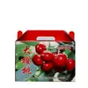 Caja de Embalaje de Cerezas Caja de Regalo de Frutas Corrugada Caja Colorida de Cerezas Arándanos Caja de Embalaje de Cerezas Caja de Regalo de Frutas