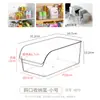 Caja de Almacenamiento PET Acrílico Transparente Rectangular Estación de Cosméticos Snack Cocina Artículos Varios Caja de Almacenamiento con Tapa