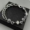 Pulsera de cruz americana de Quan Zhilong para hombres y mujeres, moderna pulsera de nicho retro de alta calidad para parejas.