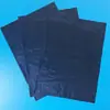 Bolsa plana de PE negra, larga, rectangular, impermeable, resistente a alta presión, bolsa de plástico negra, de lados rectos, delgada y larga