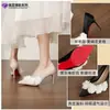 9169E-237 Scarpins de salto agulha bico fino tridimensionais florais estilo francês, sapatos de noiva, sapatos formais para mulheres