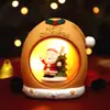 Venta caliente de nuevos productos transfronterizos: Portalápices de casa de Navidad con luz, caja de almacenamiento, regalo para estudiante, portalápices de resina, adorno de almacenamiento de escritorio