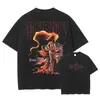 Camiseta Transfronteriza Aliexpress Sung Jin Woo Anime S - Solo - Camiseta Lavada Retro Plana