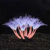 E-commerce Transfronteiriço Venda Direta do Fabricante de Acessórios para Paisagismo de Aquário, Ornamentos de Girassol de Coral Macio de Silicone, Marinho