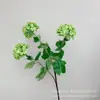 3 Flores Artificiais de Hortênsia Bola de Neve Decoração de Casa Nórdica Buquê Falso Sala de Estar Decoração de Casa Adereços de Fotografia