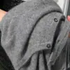 Suéter de Punto Versátil de Color Liso con Cuello Redondo Suave para Mujer Otoño Invierno Nuevo Estilo Chic Holgado Ropa Exterior Cárdigan Chaqueta
