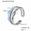 Anillo de estilo ins frío soñador diseño de personalidad acero inoxidable electrochapado PVD oro real de 18 quilates anillo de tendencia de moda