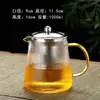 Tetera de Vidrio para el Hogar Tetera Individual Resistente a Altas Temperaturas Juego de Té para Preparar Té Juego de Tazas para Té con Separación de Agua Juego de Tazas para Té Tetera para Té Negro