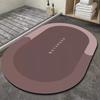 Alfombrilla de baño con tecnología de tela, absorbente, antideslizante, de secado rápido, de goma, venta al por mayor