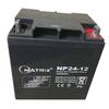 Bateria MATRIX MATRIX 12V24AH NP24-12 Fonte de alimentação de backup para sala UPS/EPS, tela DC