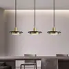 [Personalizado] Barra de Bar Pequeña Creativa Moderna Lujo Ligero Mesa de Comedor Simple Mármol Lámpara Colgante de Mesita de Noche Dormitorio Nórdico Lámpara Colgante de una Sola Cabeza