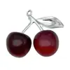 Pendientes Colgantes de Aleación Acrílica de Cereza de Cristal 3D para Hacer Manualidades Transfronterizos, Collares, Llaveros, Accesorios de Joyería