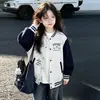 Jaqueta infantil para primavera e outono 2026 novo estilo moda outono infantil jaqueta da moda para crianças maiores jaqueta de beisebol de outono