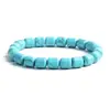 Venta Caliente Transfronteriza AliExpress Amazon Pulsera Turquesa Europea y Americana Set de Pulseras de Cuerda Elástica para Hombres y Mujeres Pareja Mejor Amigo