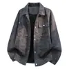 Nueva chaqueta vaquera de estilo business casual, ropa de trabajo para exteriores, talla grande, chaqueta estilo 'old money' para hombre, primavera y otoño